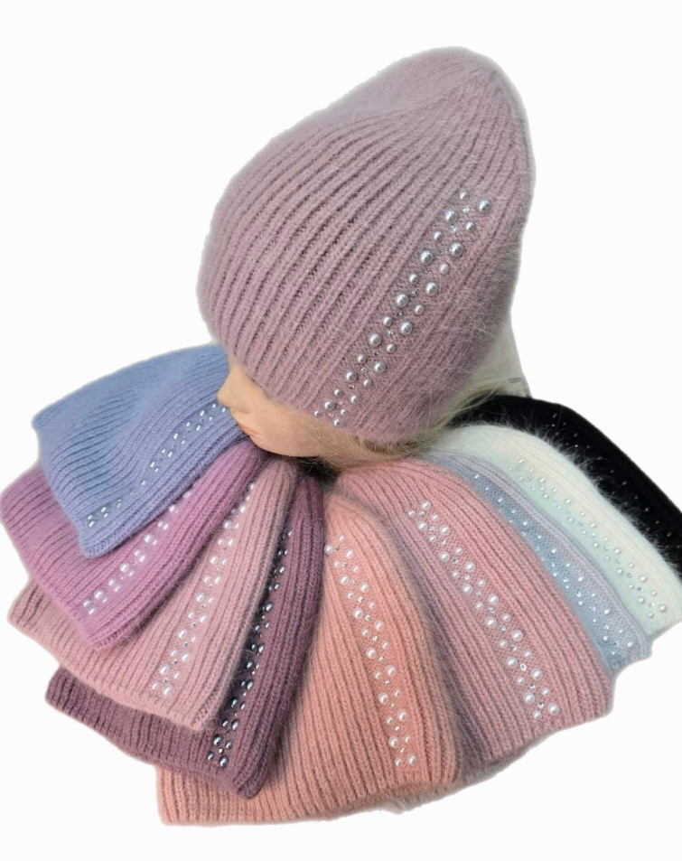 Оптом Шапка на флісв з ангори