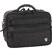 Мужская сумка Bagland 14л с двумя отделениями и плечевым ремнем черная Mr. Grey (00026570)