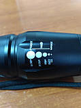 Ліхтарик LEMANSO 1 LED твердий 600LM CREE чорний / LMF26, фото 3