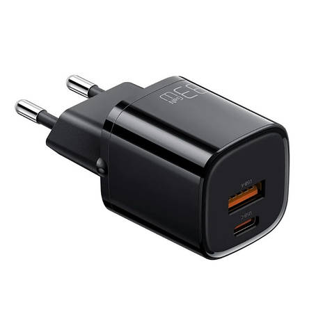 МЗП McDodo Nano Series 33W PD + QC Dual Port Charger ( EU plug ) CH-0151 Black, фото 1