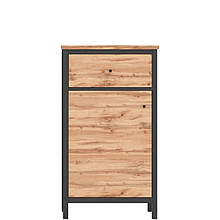 Тумба KOM1D1S з ЛДСП Чос Gerbor Дуб тахо/Чорний