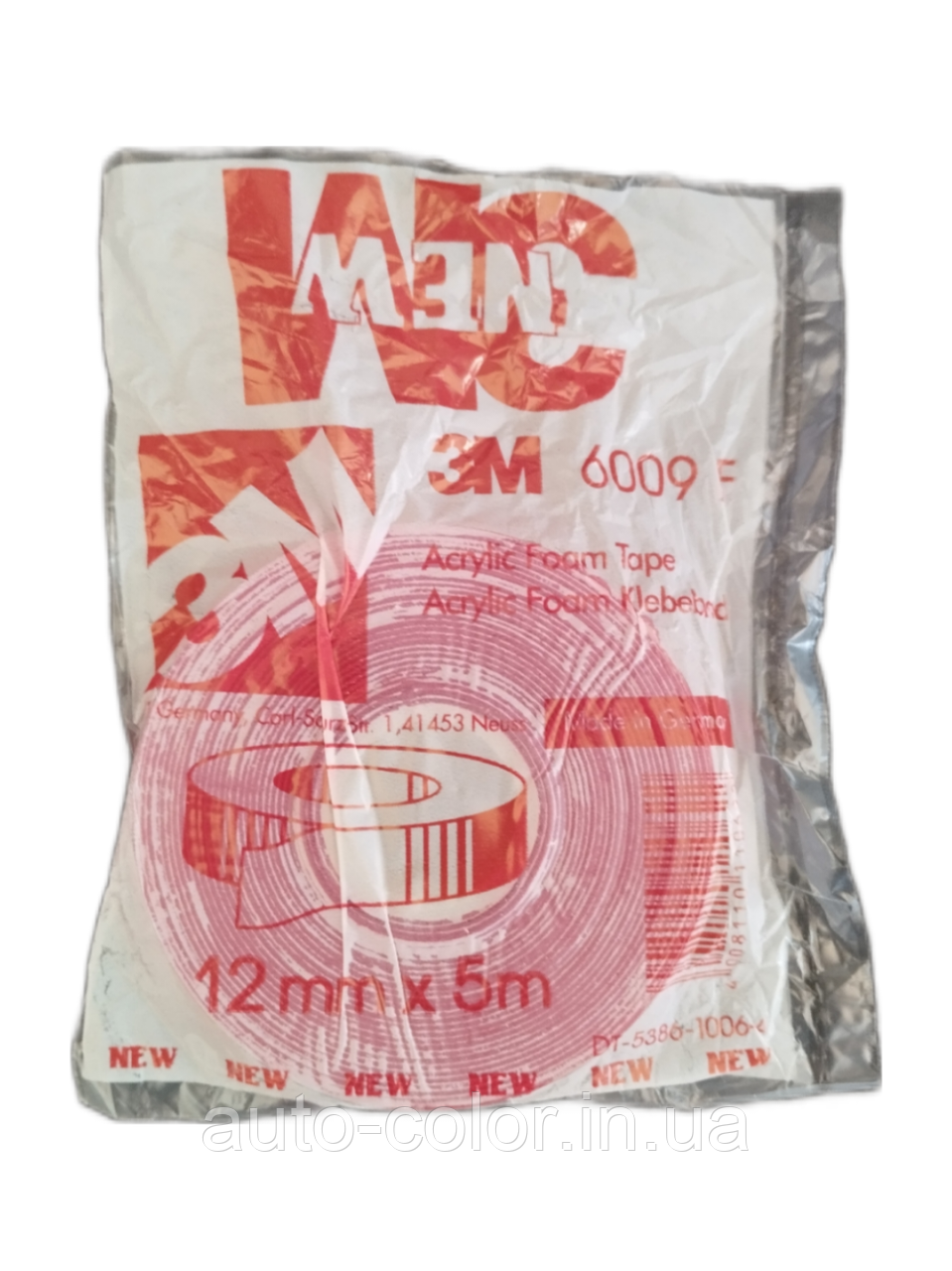 Двосторонній скотч 3M 6009F 12 мм*5м прозорий, фото 1