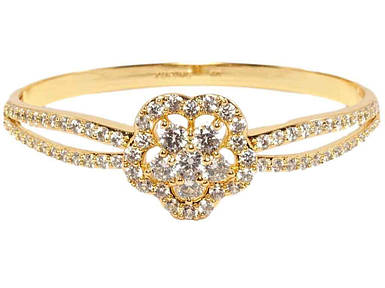 Браслет жіночий на руку Позолота 18K Тітка квітка ø 6см (982647) ТМ XUPING FG