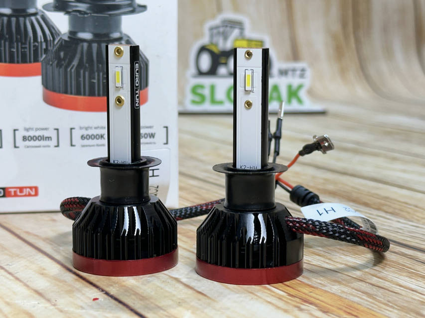LED лампа К2 H1 50W EURO TUN 6000K (2 шт.) (9-18v 50w 8000lm 6000K