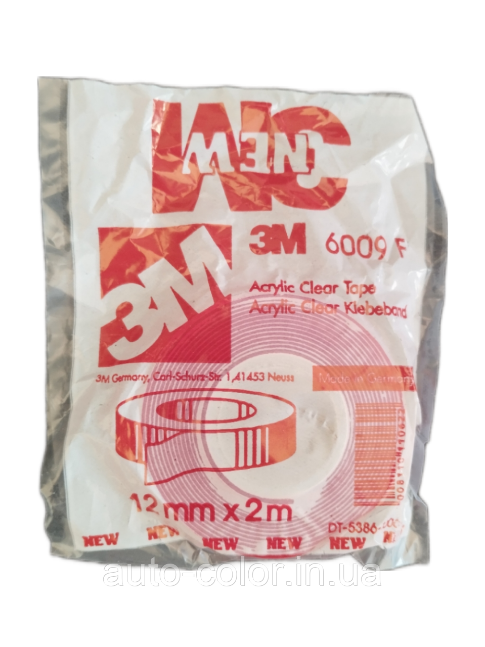 Двосторонній скотч 3M 6009F 12 мм*2м прозорий, фото 1