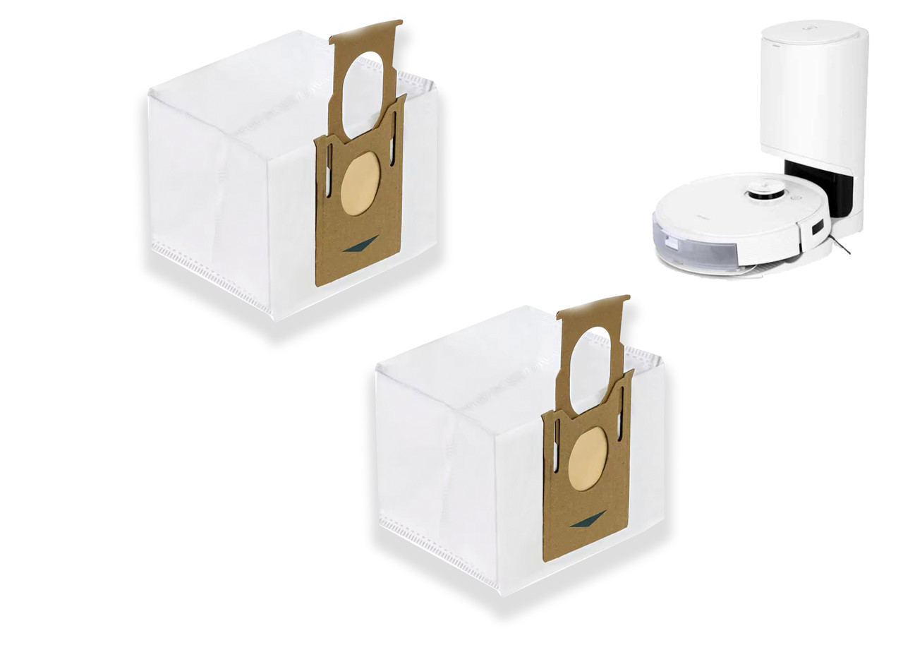 Пилозбірні мішки 2 шт для роботів-пилососів Ecovacs Deebot T9 AIVI, T8 AIVI, N8 Pro, N5Series, фото 1