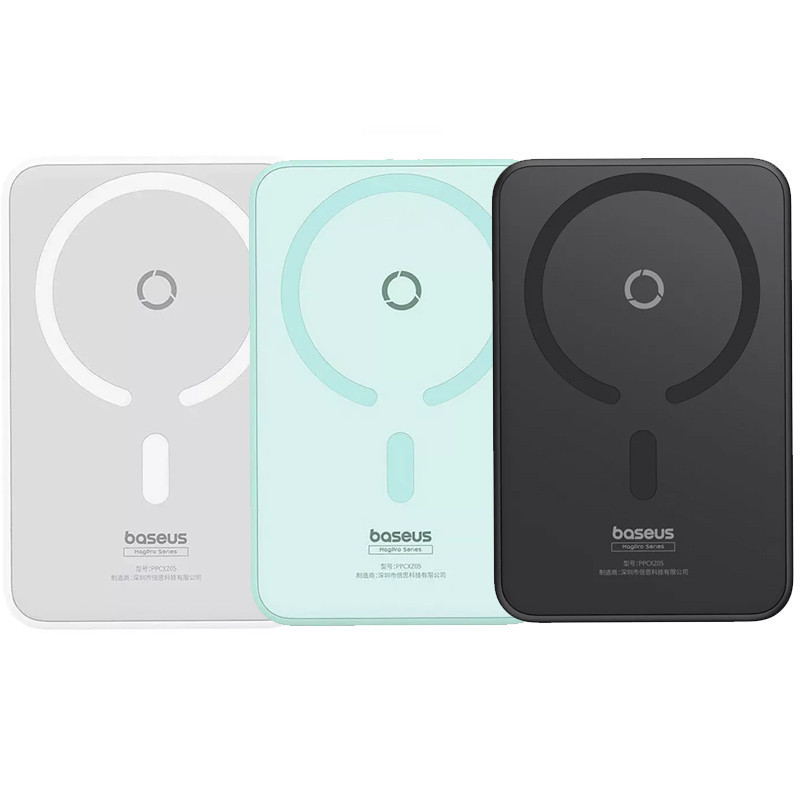 Портативний ЗП Power Bank Baseus MagPro Magnetic Bracket PD20W з БЗП 5000mAh PPCXZ05