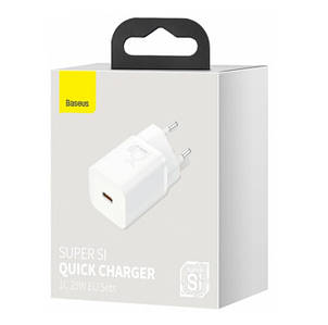 СЗУ Baseus Super Si Quick Charger 1C 25W EU White, фото 2