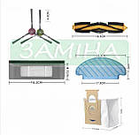 Комплект 14 шт запчастин для робота-пилососа ECOVACS Deebot T9 AIVI, T8 AIVI, N8 Pro, N5Series, фото 2