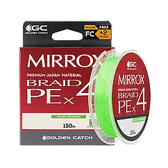 Шнур GC Mirrox PE X4 150м Lime Green #0.6