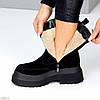 Ефектні замшеві черевики челсі на потовщеній підошві сезон зима, фото 5