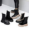 Ефектні замшеві черевики челсі на потовщеній підошві сезон зима, фото 10