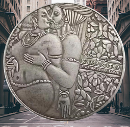 Сувенір монета долар США "Камасутра". Hobo Coin American Morgan