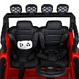 Дитячий електромобіль JEEP Outdoors (рожевий колір) 24V, 2 місця, 4 мотори, EVA, фото 9