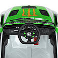Електромобіль дитячий Super Car Volkswagen 100W (зелено-білий колір) з пультом керування, фото 7