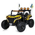 Електромобіль двомісний Багі Hardcore 4WD (жовтий колір), фото 2
