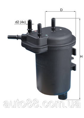 Топливный фильтр на Рено Меган II 1.5dci K9K - MAHLE KL432 (ID ...