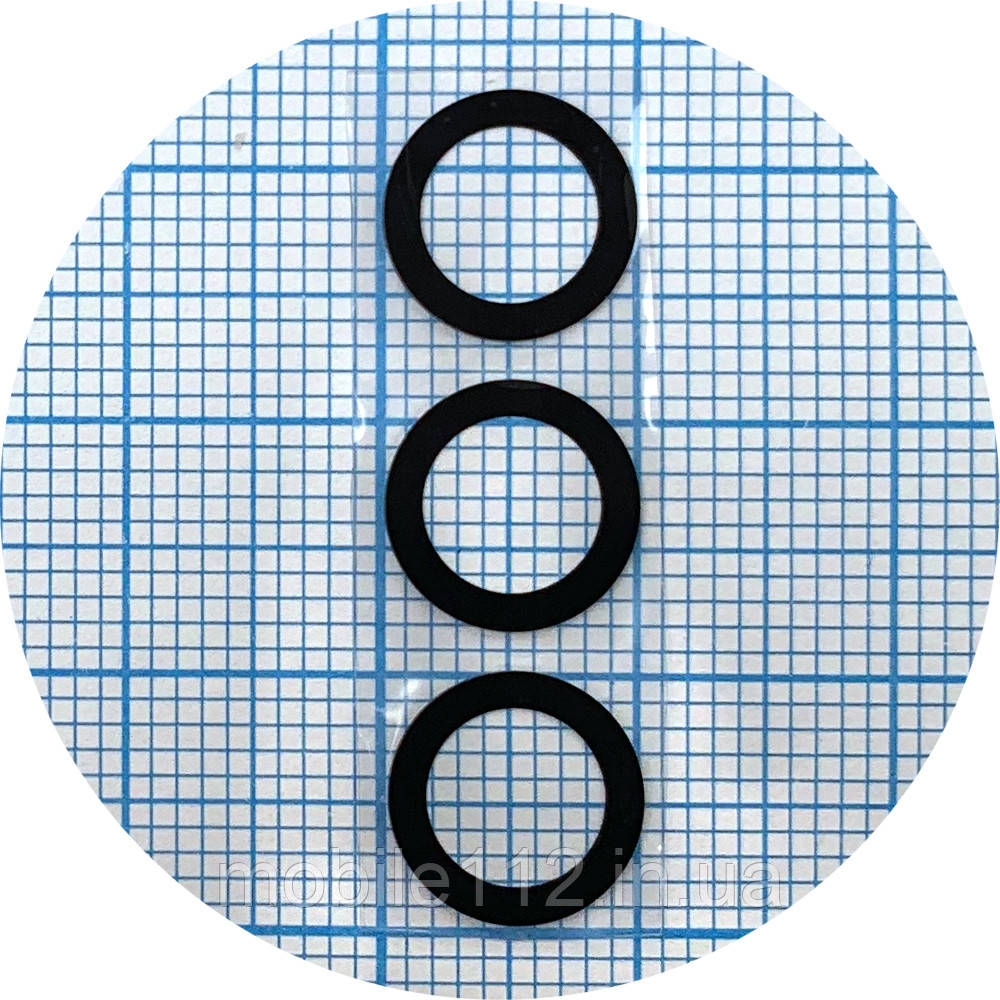 Скло камери Samsung Galaxy S24 S921B (чорне комплект 3 шт), фото 1