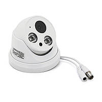 AHD-камера H-801 1.3 Мп купольная ИК-подсветка 30-40 м объектив 3.6 мм для аналоговых систем flamingo