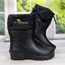 Чоботи чоловічі чорні піна рибальські Gipanis 3837