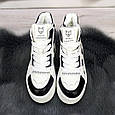 Черевики жіночі зимові на платформі чорно-білі на хутрі Veagia 4674, фото 7