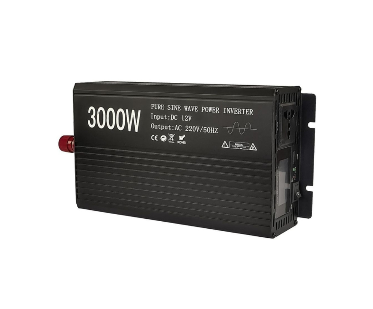 Професійний інвертор 3000W від 12V постійного струму 220V змінного струму з чистим синусом