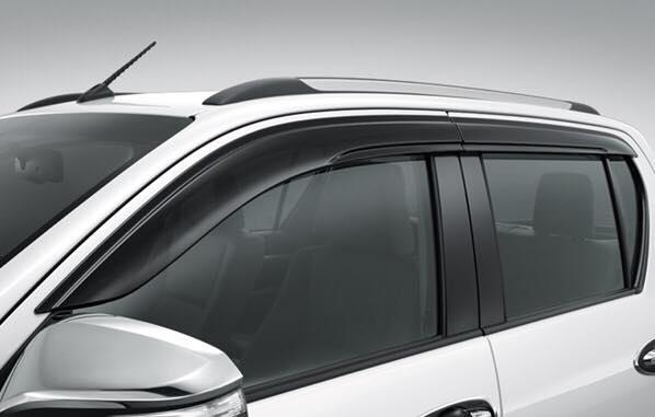 Дефлектори вікон (вітровики) Toyota Hilux 2015-2024 (ATM)