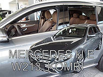 Дефлектори вікон (вітровики) Mercedes E-class W-213 2016+ 5D Combi (вст, 4 шт.) (Heko)