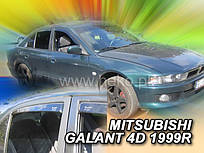Дефлектори вікон (вітровики) Mitsubishi Galant EA0 1997-2003 4D (вставні, кт- 4 шт.) Sedan (Heko)