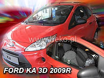Дефлектори вікон (вітровики) Ford Ka 1996-2008 3D (вставні, кт- 2 шт.) (Heko)