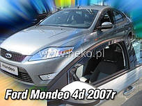 Дефлектори вікон (вітровики) Ford Mondeo 2007-2013 4/5D (вст, 2 шт.) (Heko)