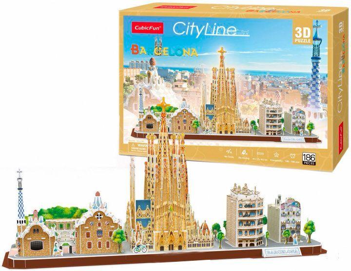 MC256h ТРЕХМЕРНА ГО ЛОЛОЛОМКА-КОНСТРУКТОР "CITY LINE BARCELONA"
