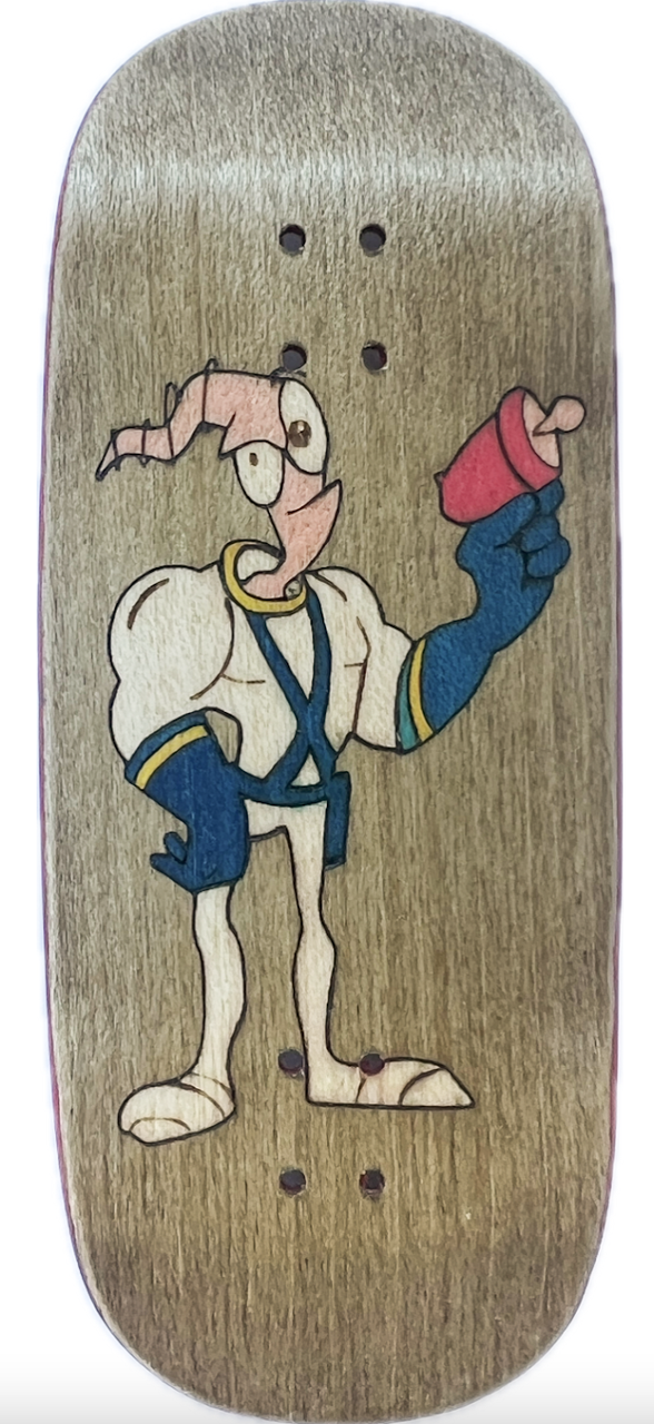 Дека для фігерборда Workers FB Earthworm Jim Medium Zero 38 mm, фото 1