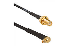 50 шт. - Антенний кабель QJ RG316 20 см кутовий (MMCX - SMA F)