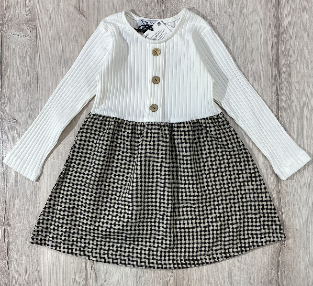 Сукня для дівчинки Smile 3706 110 см Молочна