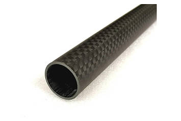 Трубка карбонова Sunlike 25x21x1000мм (3K Plain Matte)