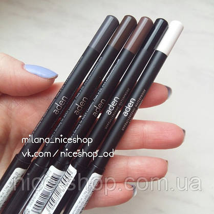 Олівець для очей водостійкий Eye liner Aden Cosmetics граніт, фото 4