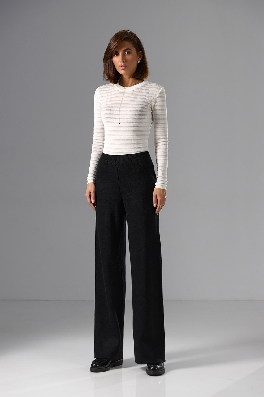 Брюки в'язані жіночі якісні і штани прямі вовна 42-46, фото 1