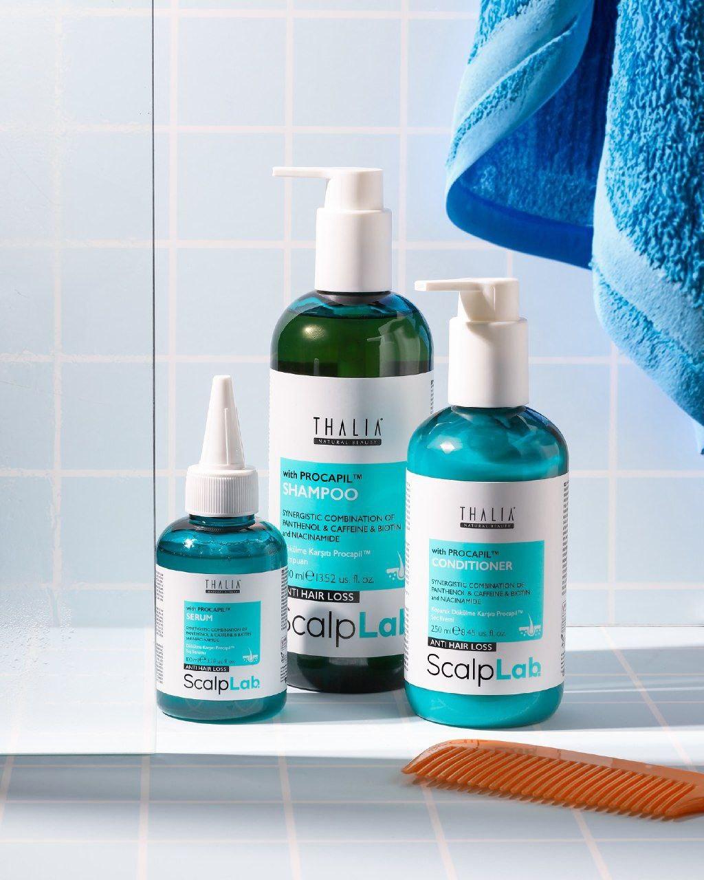 Набором дешевше!!! Набір дерматокосметики проти випадіння волосся THALIA SCALP LAB (шампунь, кондиціонер, сироватка)