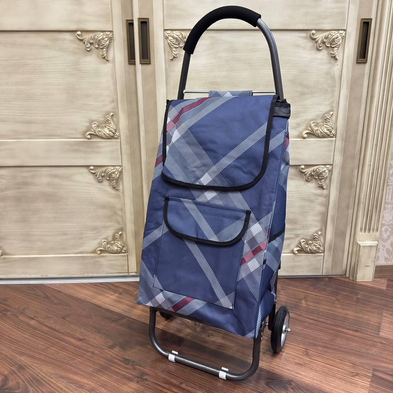 Сумка візок господарський на металевих колесах для покупок, фото 1