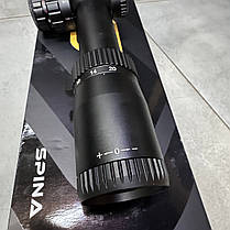 Оптичний приціл Spina Optics SCOL-7, 2.5-20x50 SF IR, з кріпленням (кільця), підсвічування, фото 6