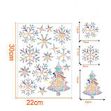 Новорічні наклейки для декорування вікна Colorful Christmas Stickers 15, фото 3