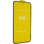 Захисне скло 9D для iPhone Xr / 11 Black
