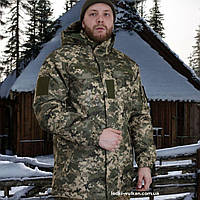 Бушлат тактичний Горка утеплений Ranger Піксель / Силікон фліс