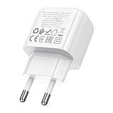 Мережевий Зарядний Пристрій Borofone BAS42A 1USB QC3.0 18W Колір Бiлий, фото 7