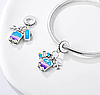Срібний шарм-підвіска у стилі PANDORA Travel Charm 925 проба срібна намистна на браслет ПАНДОРА, фото 3