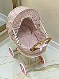 Дитяча колясочка плетена з лози. Арт:2090, фото 6