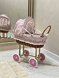 Дитяча колясочка плетена з лози. Арт:2090, фото 4