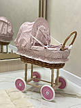 Дитяча колясочка плетена з лози. Арт:2090, фото 2