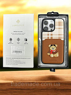 Чохол для IPhone Оригінальний чохол JANESPER “Bear series” Brown iPhone 14 Pro Max